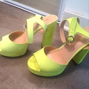 Neon heels